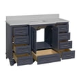 thumbnail image 2 of KBC Nantucket 60" Wood Single Bathroom Vanity w/ Quartz Stone in Marine Gray, 2 of 8