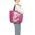 thumbnail image 2 of Lafuoo Cute Pink Axolotl A Pattern Single Shoulder Convenience Bag, Large Capacity Zippered Handbag for Shopping, Unisex-One Size, 2 of 7