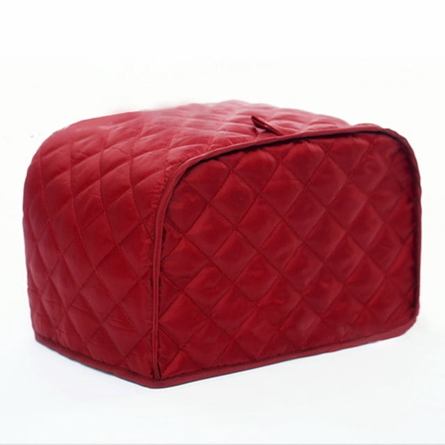 Nvzi 1 funda para máquina de pan 2 fundas 4 fundas para máquina de pan funda antipolvo para cocina y hogar 12.5 * 11 * 8.5 pulgadas (rojo, mediano)