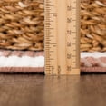 thumbnail image 3 of Hauteloom Kaysar Living Room, Bedroom Machine Washable Area Rug - Square Piles, Checkered - White, Medium Brown - 7'10" x 10', 3 of 12