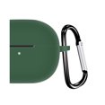 thumbnail image 3 of Funda protectora a prueba de polvo y antiarañazos con hebilla de silicona para auriculares Bluetooth Redmi Buds 3 Youth Edition, color verde oscuro, 3 of 3