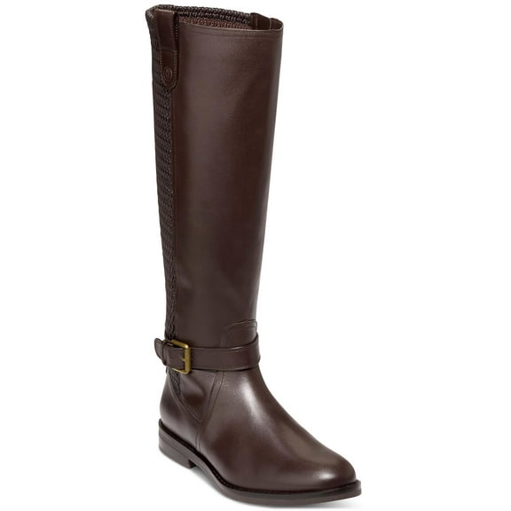 Cole Haan Womens Cape Stretch Boot Leather Stretch Knee-High Boots