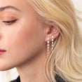 thumbnail image 6 of APSVO 18K Rose Gold Plated Drop Earrings for Women CZ Lightweight Hypoallergenic Post Dangle Earrings Set Prom Wedding Birthday Graduation Jewelry Gifts Teen Mom Bride Bridesmaid Girlfriend Wife, 6 of 7