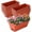 Brick Red, variant on Window Box Planter, 7 Pack Plastic Vegetable Flower Planters Boxes 17 Inches Rectangular Flower Pots with Saucers for Indoor Outdoor Garden, Patio, Home Decor (Red)