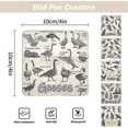 thumbnail image 2 of Set Of 6 Bird Pun Coasters Wooden Coasters Table Protect Cup Mugs Mat For Drink, 2 of 4
