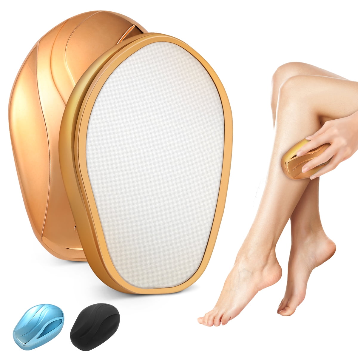 MuiSci Crystal Hair Eraser Washable Crystal Epilator Tool for Women and Men Painless Exfoliation Magic Hair Remover Stone Works On Body Legs Arms Back