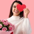 thumbnail image 4 of COMPUKAS 40Pack Heart Shaped Note Cards Red Paper DIY Message Writing 5.9X4.7In, 4 of 6