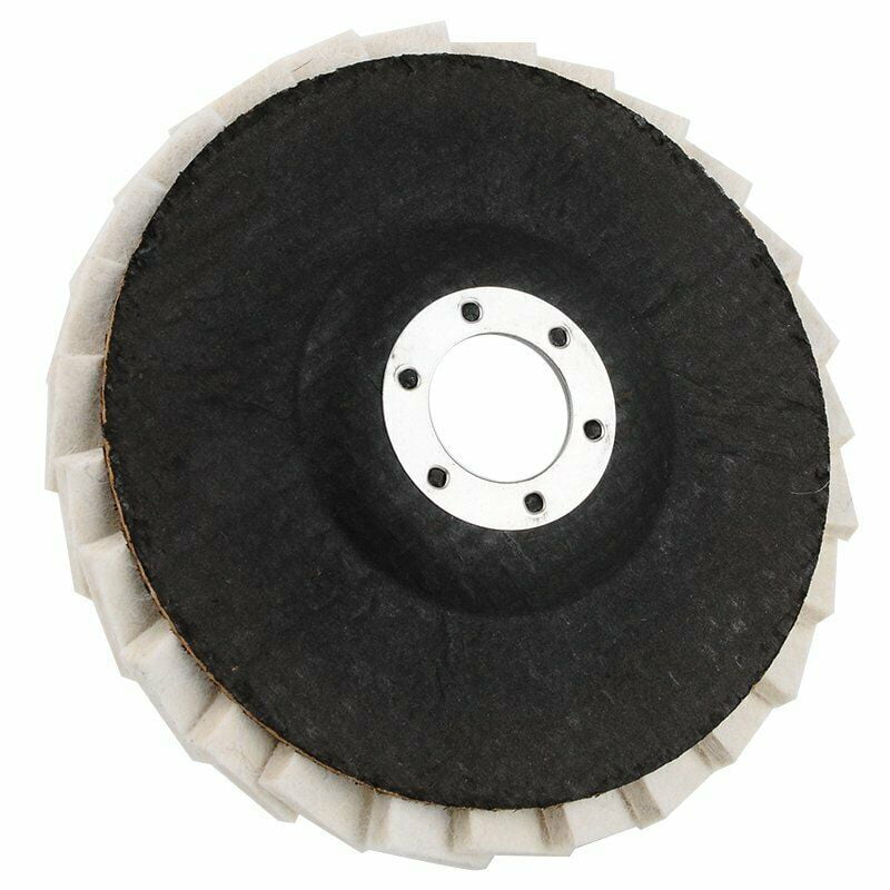 2Pcs Wool Felt Polishing Disc Wheel Angle Grinder Buffing Wheels 125mm 5 Inch 