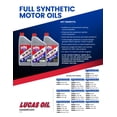 thumbnail image 2 of Lucas Oil 10054 Sae 20W-50 Aceite De Carreras Sintético - Botella De 1 Cuarto (32 Onzas), 2 of 3