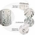 thumbnail image 5 of Extra Long Shower Curtain 72x96 Inch, Vintage Floral Leaves Shower Curtain Waterproof Bathroom Decor Summer Botanical Fabric Bath Curtain Set Accessories with Hooks, 5 of 6