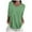 Green, variant on Women Spring Casual 3/4 Sleeve Solid Color V Neck Loose Pullover Knit Fall Sweaters Tops Women Summer T Shirts Comfy Summer Shirts Women Shirts Workout Summer T Shirts Ladies Long Sleeve T Shirt Women