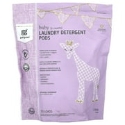 Grab Green Baby Laundry Detergent Pods, 50 Count, Dreamy Rosewood, Plant and Mineral Based, Formulated to Tackle Growing Baby (5 Months and Older) Laundry Stains