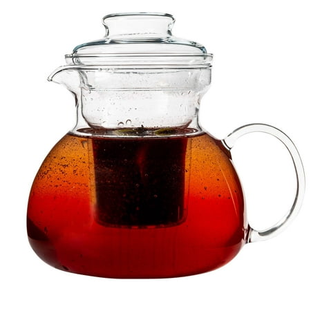 

Simax Glass Tea Pot With Infusion: Loose Leaf Tea Pot - Glass Tea Kettle For Stove Top - Tea Pots With Infusers For Loose Tea - Clear Tea Infuser Kettle - Teapot With Infuser Stovetop - Infuser Teapot