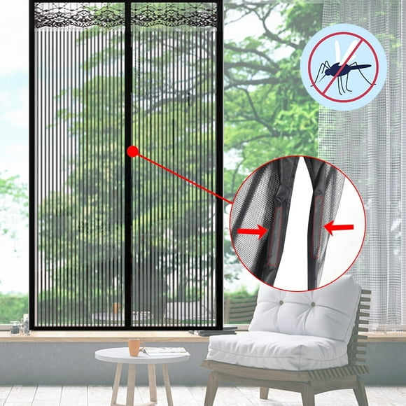 Magnetic Hands-free Door Screen Mesh Anti Mosquito Insect Fly Bug Door Curtain Net Mosquito Net Custom Size Automatic Closing