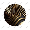 thumbnail image 2 of Abstract Luxury Golden Line Pattern Polyester Universal Spare Wheel Tire Cover Wheel Covers for Trailer RV SUV Truck Camper, 2 of 4