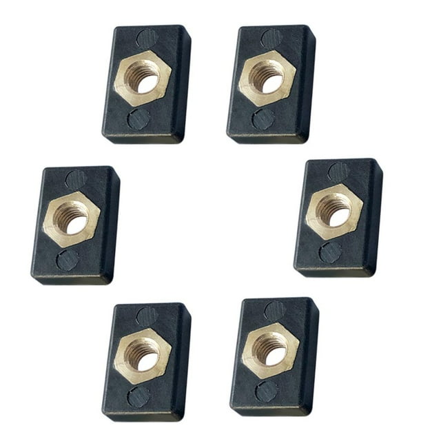 6pcs M6 Tuerca Nylon para Kayak Boat Mariner Sunnimix Tuerca de tornillo de riel de pista de kayak