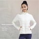 thumbnail image 2 of Chaqueta deportiva ligera, adelgazante y suave para mujer, para correr al aire libre, resistente al viento, con forro polar, cálida y que suaviza tu silueta, 2 of 5