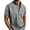 Grey, variant on Mens Shirts Summer Plus Size Casual Short Sleeve Solid Color Button Down Shirt With Chest Pocket Mens Tshirt Green L