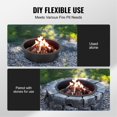 thumbnail image 4 of Fire Pit Ring Round 35 Inch Outer Steel Liner DIY Campfire Ring Firepit, 4 of 7