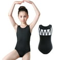 thumbnail image 2 of WOLLED Kids Girls Gymnastics Leotards Toddler Sleeveless Sport Biketard 3-12Y, 2 of 11