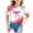 A108-Watermelon Red, variant on Hessimy Girls Puff Short Sleeve Shirts Round Neck Tunic Tops Casual Solid Blouses(Dark Purple,6-7 Years)