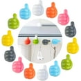 thumbnail image 2 of 4/10PCS Silicone Thumb Wall Hook Cable Management Wire Organizer Clips Wall Hooks Hanger Storage Holder For Kitchen Bathroom 10PCS Mix, 2 of 6