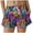 Purple, variant on larppty Women's Tropical Floral Parrot Print Swim Trunks Quick Dry Beach Board Shorts with Pockets and Drawstring(Light Purple, XXL)