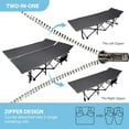 thumbnail image 4 of REDCAMP 2 Person Oversize Camping Cots for Adults, 56'' Extra Wide Sleeping Cots Heavy Duty, XXXL Cots Portable for Outdoor Indoor Office, Grey, 4 of 18