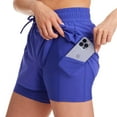thumbnail image 3 of Spyder Ladies' Woven Active Short, Blue Medium, 3 of 4