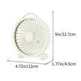 thumbnail image 3 of Clip-On USB Portable Desk Fan with 3 Speeds - Mini 5x4.72in Personal Fan for Office Dormitory Computer Workstation Travel Cooling Fan, 3 of 6