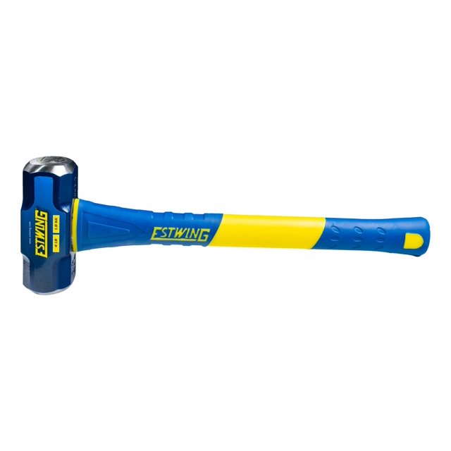 Estwing 4-Pound Hard Face Sledge Hammer, 50-55 HRC, 16-Inch Fiberglass Handle, Overstrike Protection, Textured Grip