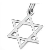 JKL Sterling Silver Star of David Charm