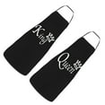 thumbnail image 1 of tredstone 2piece Cute Aprons For Women Cooking Set For Couples And Easy To Clean Gift Idea Aprons For Cooking Black H, 1 of 6