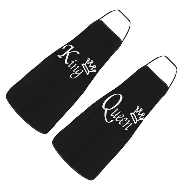 tredstone 2piece Cute Aprons For Women Cooking Set For Couples And Easy To Clean Gift Idea Aprons For Cooking Black H
