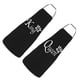 thumbnail image 2 of Matsuzay 2 unids/set lista de embalaje conjunto de delantal de cocina para parejas Idea de regalo para parejas fácil de limpiar y regalos Cocina y Comedor Negro H, 2 of 6