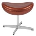 thumbnail image 2 of Copper Leather Ottoman, 2 of 3