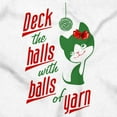 thumbnail image 2 of Deck The Halls with Balls of Yarn Toddler Baby Girl T Shirt Brisco Brands 6M, 2 of 4