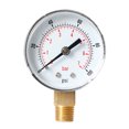 thumbnail image 4 of WHAMVOX Air Pressure Gauge for Compressor Metal White Water Pressure Measurement 1Pack, 4 of 8