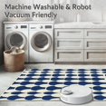 thumbnail image 5 of ODIKA 5'x7' Machine Washable Non-Slip Area Rug, Art Fan Motif Accent High Traffic Rug, Blue, 248783, 5 of 5
