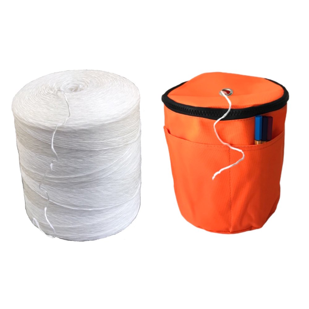 Polypropylene Tomato Twine and Twine Dispenser Bag Set (1 Twine + 1