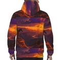 thumbnail image 7 of Wukai Sunset Valley Western Cowboy Print Men Hoodies Fleece Sweatshirts Long Sleeve Sweaters Pullover Fall Outfits Winter Clothes-Large, 7 of 7