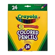 Crayola Colored Pencils, Assorted Colors, School Supplies, 24 Count