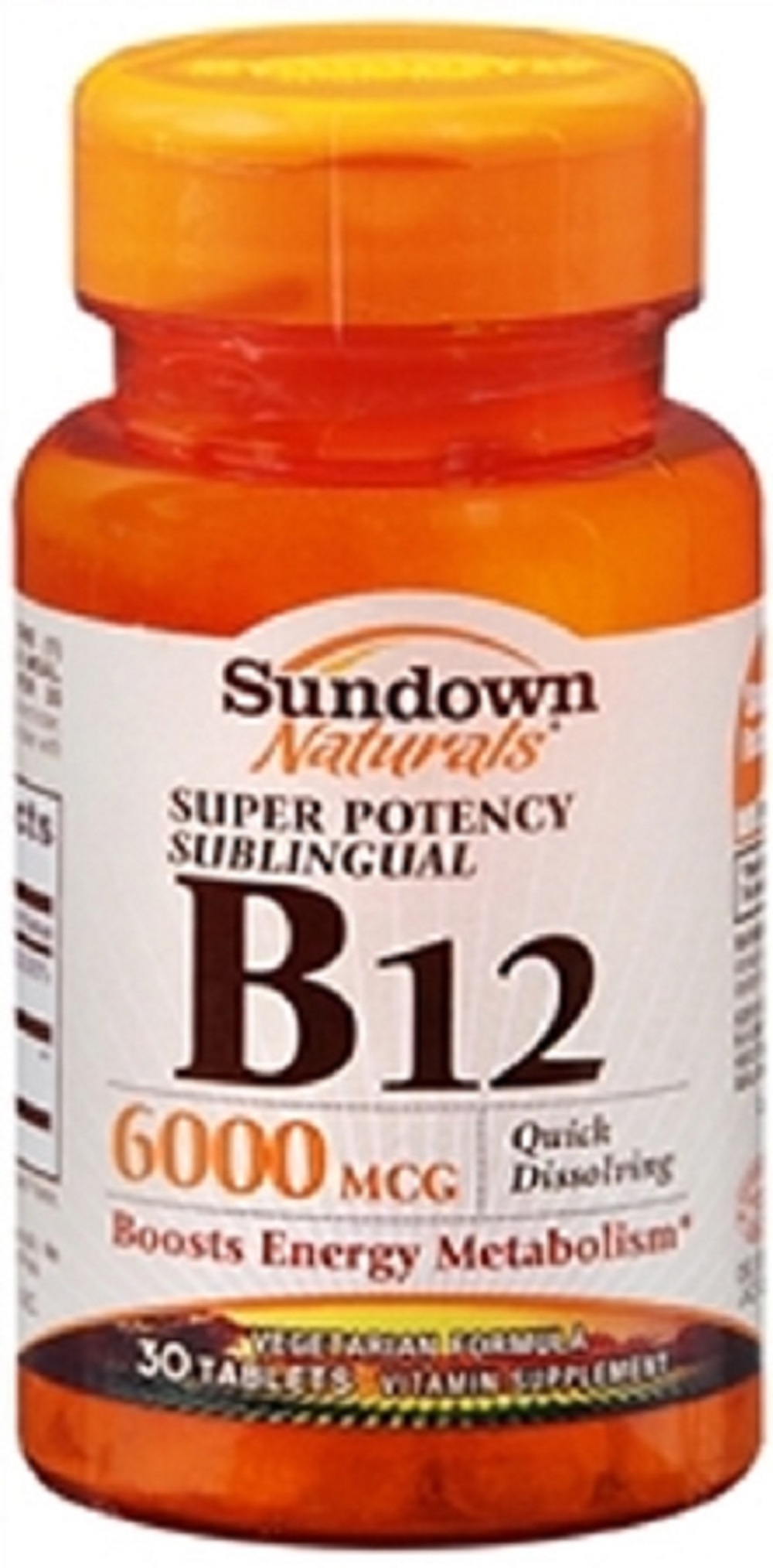 Sundown Naturals Vitamin B12 Supplement 6000 mcg Strength Tablet