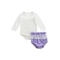 thumbnail image 1 of Qmyliery baby Girl Romper Suits, Casual Long Sleeve Lace Playsuit + Short Pants Set, 1 of 8