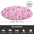 59.1in Round Blanket Light Weight Anti-Wrinkle Anti-Allergy Non ...
