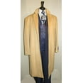 thumbnail image 1 of Mens Dress Coat 3 Button Long Wool Blend Camel ~ Khaki Color Full Length Overcoat, 1 of 1
