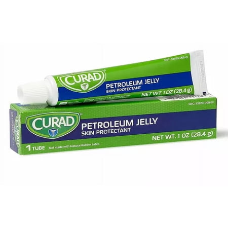 CURAD Petroleum Jelly, Skin Protectant and Moisturizer, 1 oz. Tube