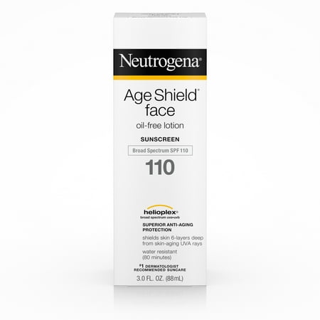 Neutrogena Age Shield Face Oil-Free Lotion Sunscreen Broad Spectrum Spf 110, 3 Fl. Oz. - Walmart.com