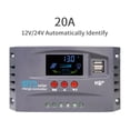thumbnail image 4 of 20A 30A MPPT Solar Charge Controller Dual Usb Charging Panel Controller 12v 24v Regulato, 4 of 5