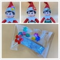 thumbnail image 2 of Muñeco elfo de estantería navideña Bufanda Gafas Máscara de elfo navideño Diseño con temática navideña, 2 of 5